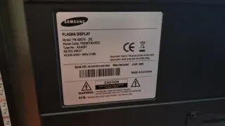 TV Samsung Plasma 47 Negra/Plateada