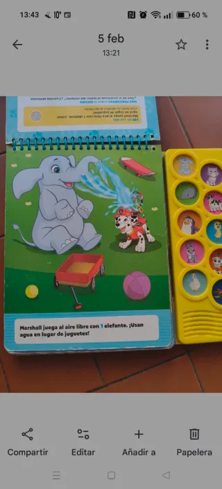 Lote de 2 libros interactivos.