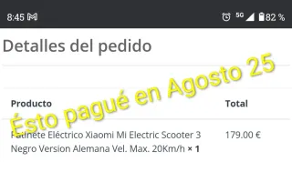Patinete Eléctrico Xiaomi Scooter 3
