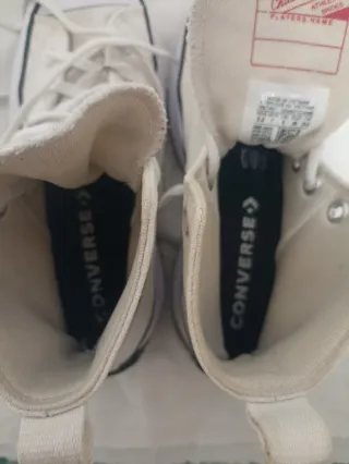 Converse Run Star Hike altas beige/blancas