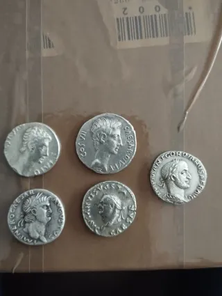 Copias Denarios Romanos Plata