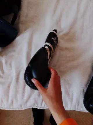 Guantes Boxeo Leone 10oz Negros