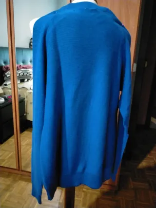 Jersey Primark Azulón Talla S Punto Cerrado Nuevo