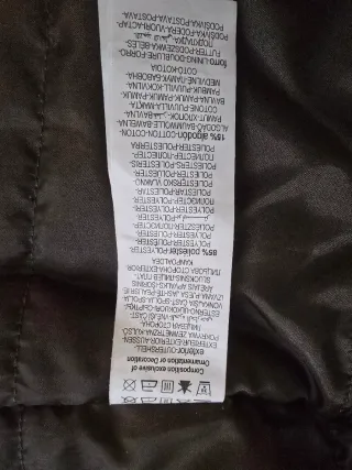 Abrigo de algodón encerado marrón