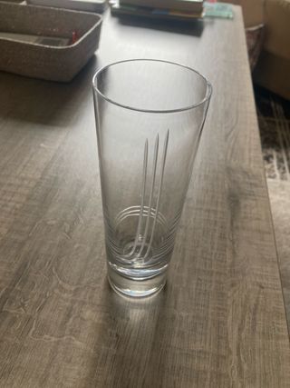 4 Vasos de cubata altos cristal decorados