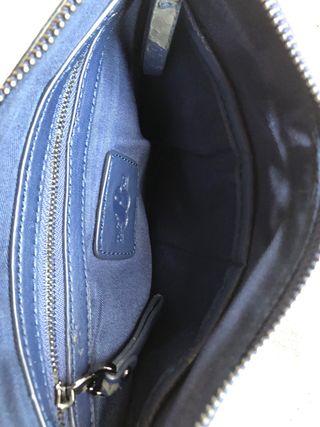 Pochette da polso glitter blu