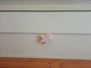 Mueble TV Ikea Blanco y Rosa