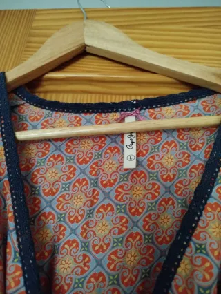 Camisa estampada manga larga