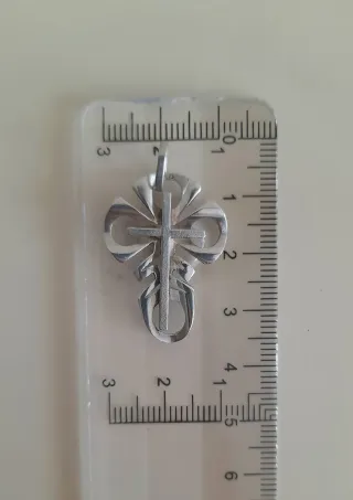 Colgante Cruz Plata Vintage