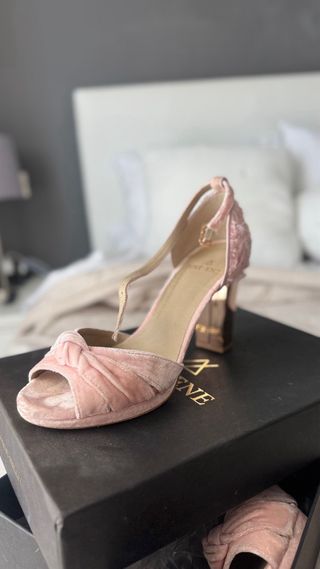 Zapatos JustEne Rosa/Oro Rosa Invitada/Novia 37-38