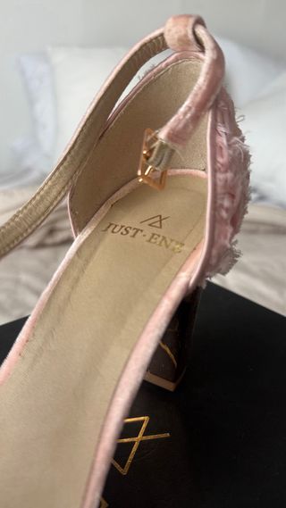 Zapatos JustEne Rosa/Oro Rosa Invitada/Novia 37-38