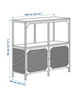 Estantería Ikea FJÄLLBO Negra/Madera
