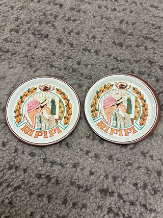 Sottobicchieri vintage metallo Ripipi