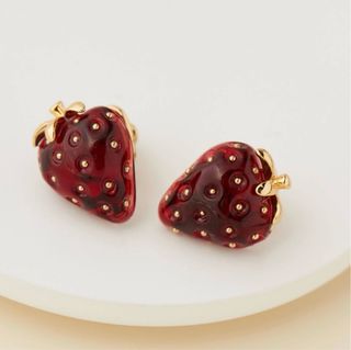 Pendientes Kate Spade Fresa Rojos