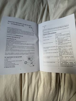 Vaporizador de ropa de mano