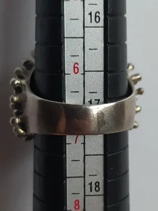 Anillo Vintage Tipo Erizo en Plata 925 - 13.73gr