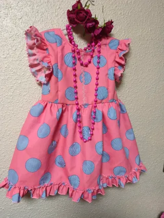 Vestido Flamenca Niña Lunares