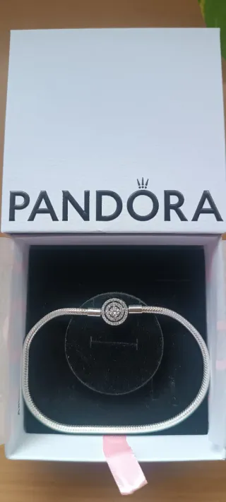 Pulsera Pandora Plata con Circonitas