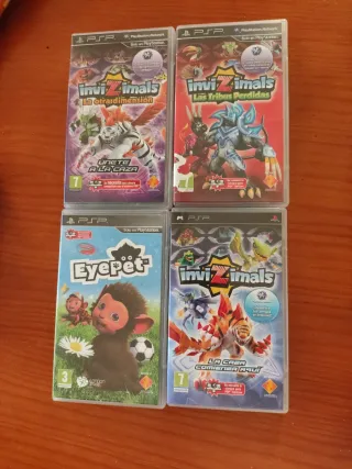 PSP 3004 + Cámara + 8 Juegos + Cargador+ bat nueva