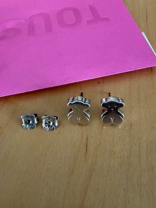 Pendientes Oso Tous Plata