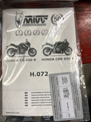 Escape Mivv Honda CBR 650 R CB650 R