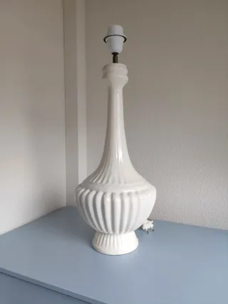 Lámpara de cerámica Manises blanca