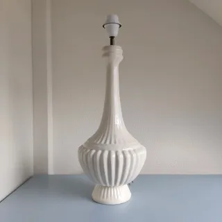 Lámpara de cerámica Manises blanca