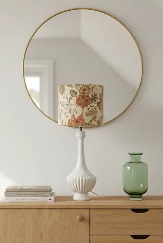 Lámpara de cerámica Manises blanca