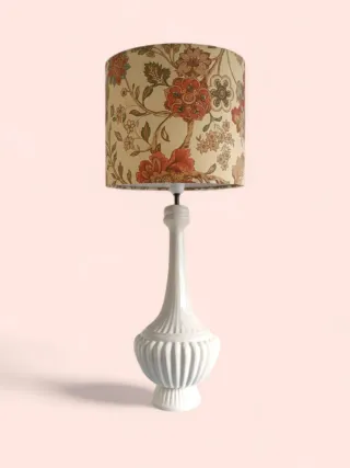 Lámpara de cerámica Manises blanca