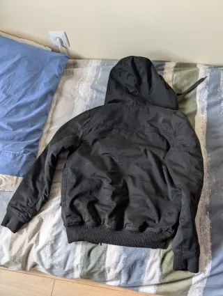 Abrigo con capucha DIVD Negro Talla XS