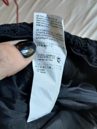 Vestito pizzo nero Dolce & Gabbana donna