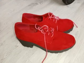 Zapatos rojos de plataforma