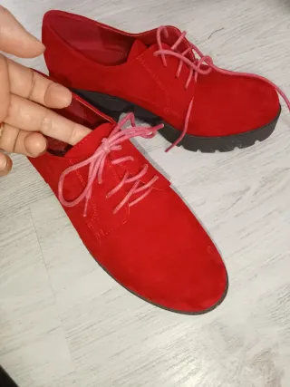 Zapatos rojos de plataforma