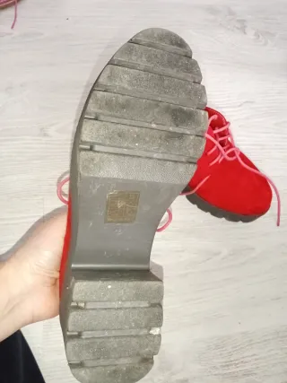 Zapatos rojos de plataforma