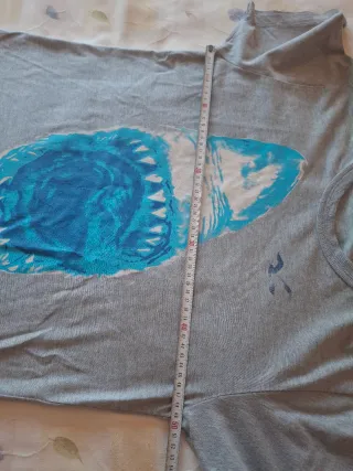 Camiseta Hollister Gris Talla L