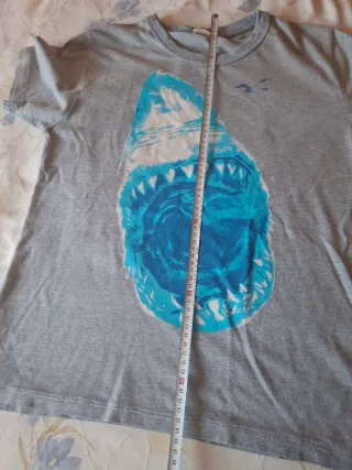 Camiseta Hollister Gris Talla L