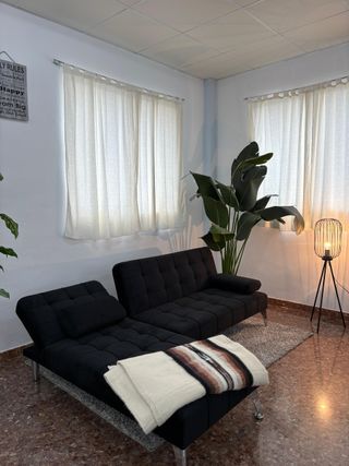 Sofá Cama Chaise Longue Gris