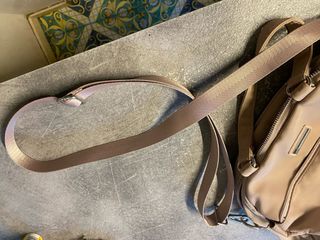 Borsa tracolla donna beige/rosa