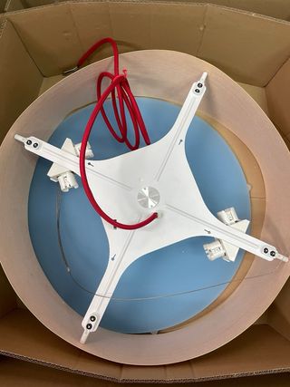 Lámpara Belux  madera y metal