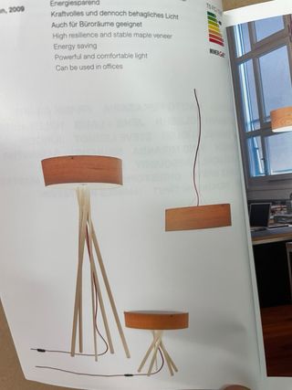 Lámpara Belux  madera y metal