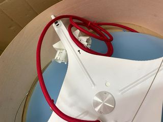 Lámpara Belux  madera y metal