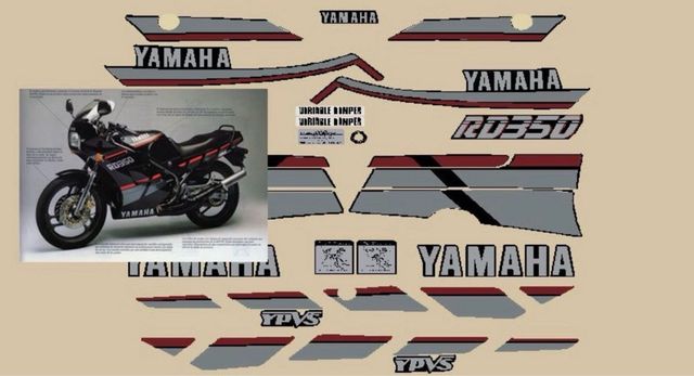 Pegatinas Yamaha RD350 YPVS