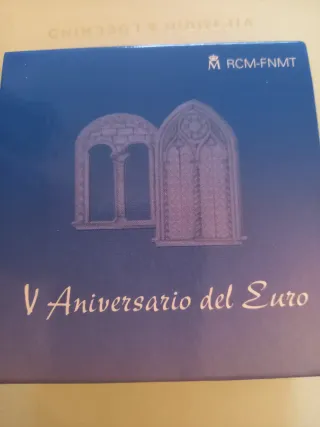 3 Monete da 10 Euro V Anniversario Euro