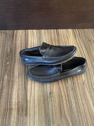 Mocasines Giuseppe Maurizio Piel Marrón Nuevos Tal