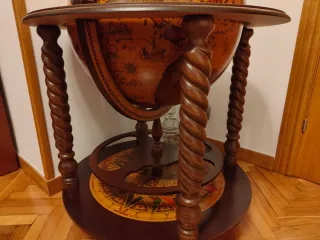 Mueble Bar Globo Terráqueo Madera