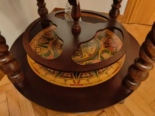 Mueble Bar Globo Terráqueo Madera