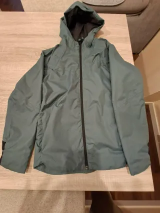 Chubasquero niño Quechua verde Talla 10/11