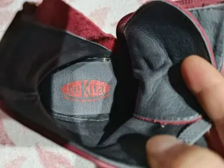 Botines de piel rojos talla 39