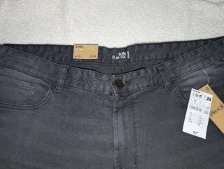 Pantalón Slim Negro/Gris Talla 50