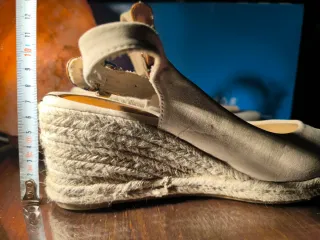 Cuñas esparto beige talla 37